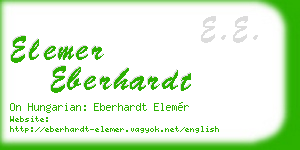 elemer eberhardt business card